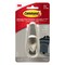 3M 3M Command 4-1/8 in. L Brushed Nickel Metal Large Hook 5 lb. cap. 1 pk FC13-BN-ES - alternate 1
